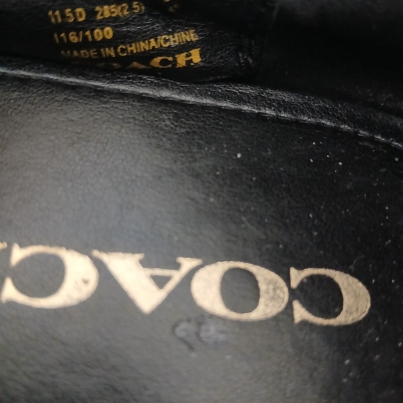 Coach Mott Driver Charcoal Black Slip-On Loafers Size 11.5D.   FL - Picture 7 of 8